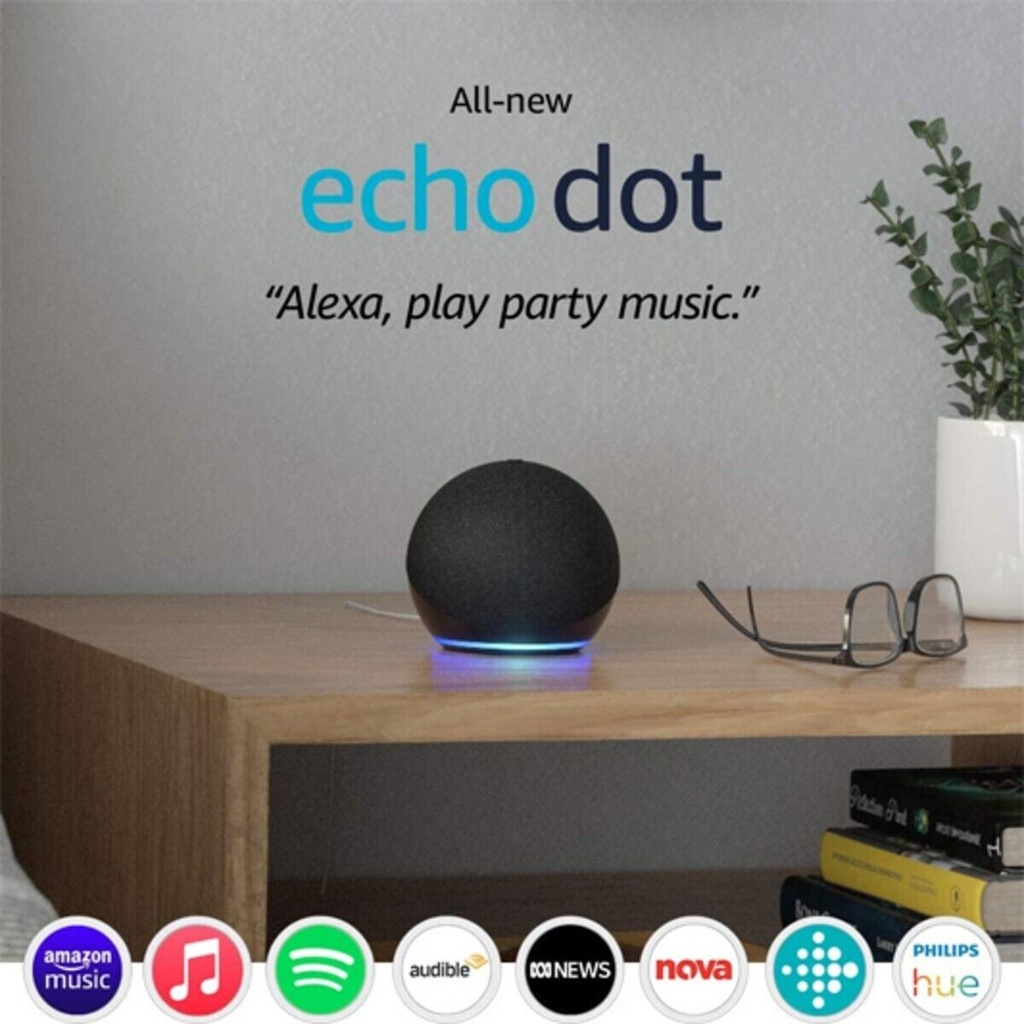 Echo (4th generation) | Premium sound Wi-Fi and Bluetooth smart speaker with Dolby, smart home hub and Alexa | Charcoal
