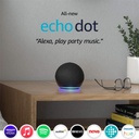 Echo (4th generation) | Premium sound Wi-Fi and Bluetooth smart speaker with Dolby, smart home hub and Alexa | Charcoal